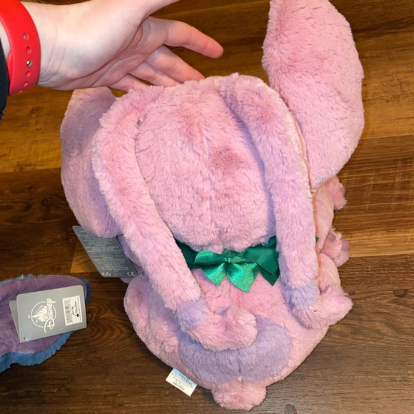 Disney Store Lilo & Stitch Hawaiian Angel & Stitch 14” Plush Dolls set of 2! NWT - Picture 5 of 9